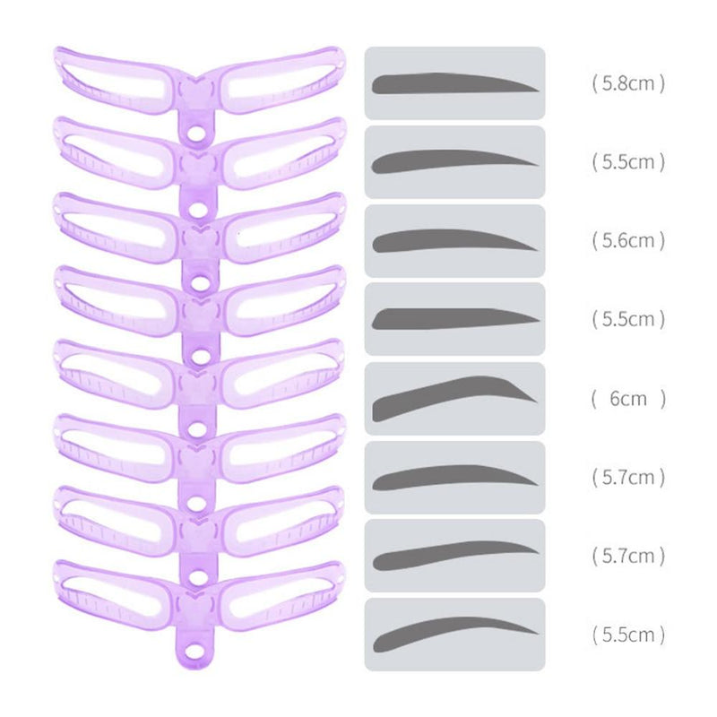 8 IN 1 EYEBROW SHAPING TEMPLATE