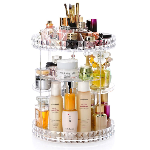 TRANSPARENT ACRYLIC COSMETICS ORGANIZER